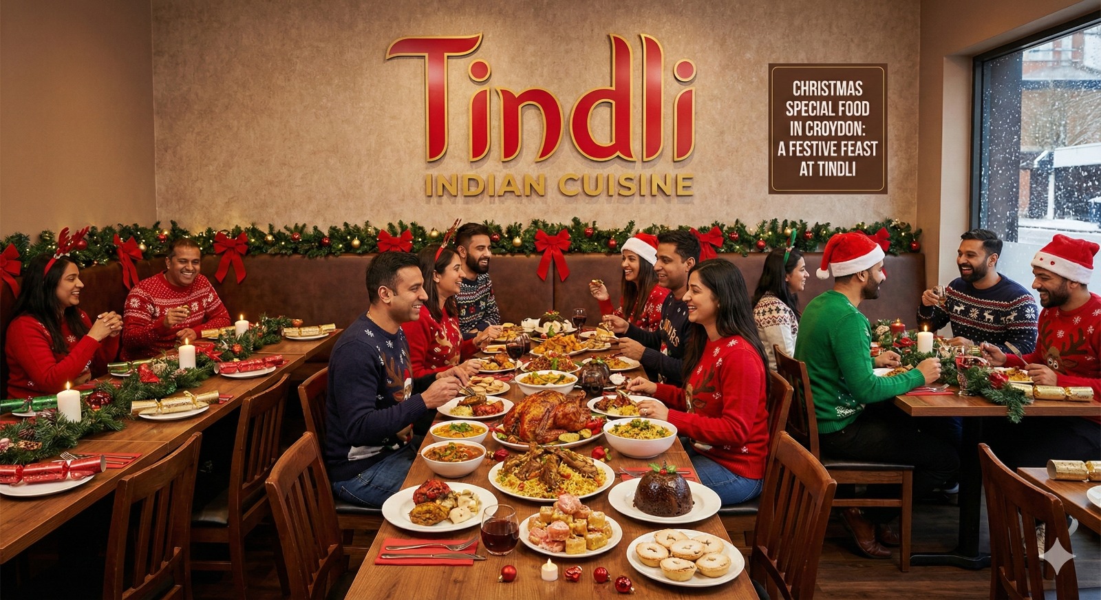 Christmas Special Food in Croydon - A Feast at Tindli