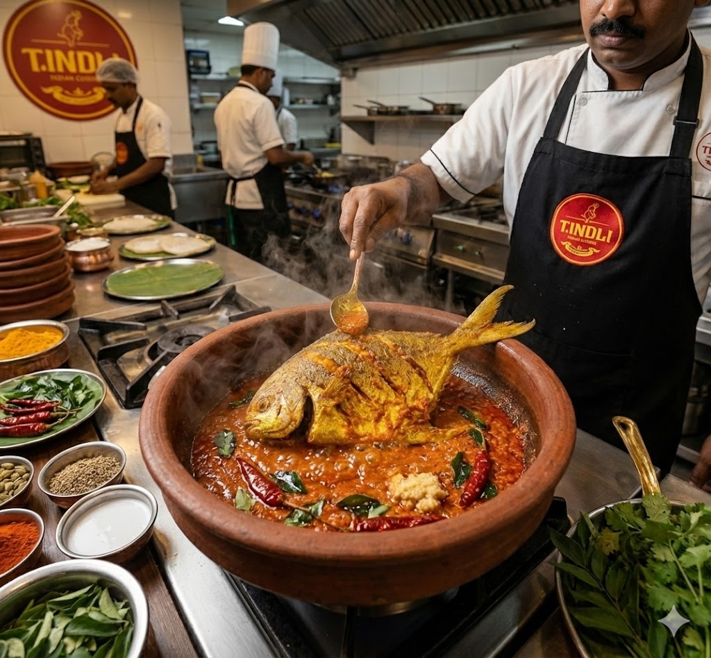 Authentic Kerala Fish Preparation at Tindli